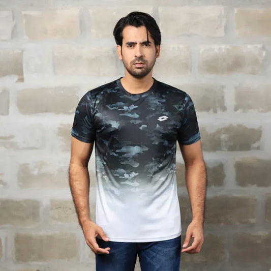 BLACK T-SHIRTS SPORTS FOR MEN 8AVC619