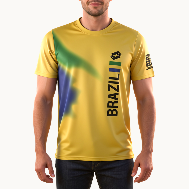 YELLOW T-SHIRTS SPORTS FOR MEN 8AV0891