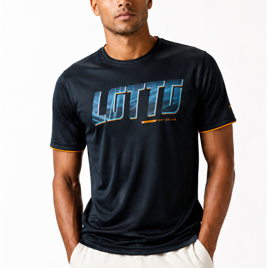 BLACK T-SHIRTS SPORT FOR MEN 8AV1627