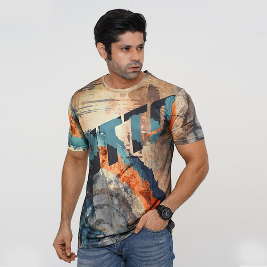 MULTICOLOR T-SHIRTS SPORTS FOR MEN 8AVJ419