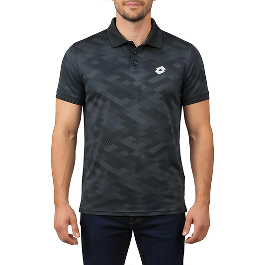 BLACK POLO SHIRTS SPORTS FOR MEN 8BX0642