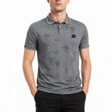 BLACK POLO SHIRTS SPORTS FOR MEN 8BX1666