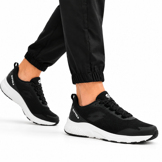 BLACK SPORTS RUNNING SHOE FOR MEN 8021621