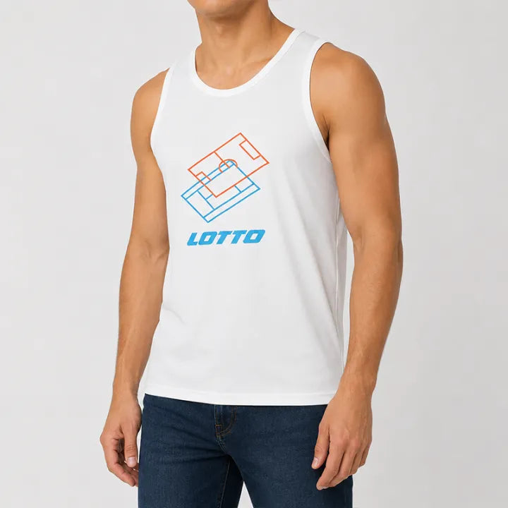 WHITE TANK TOPS FOR MEN 8HX0107