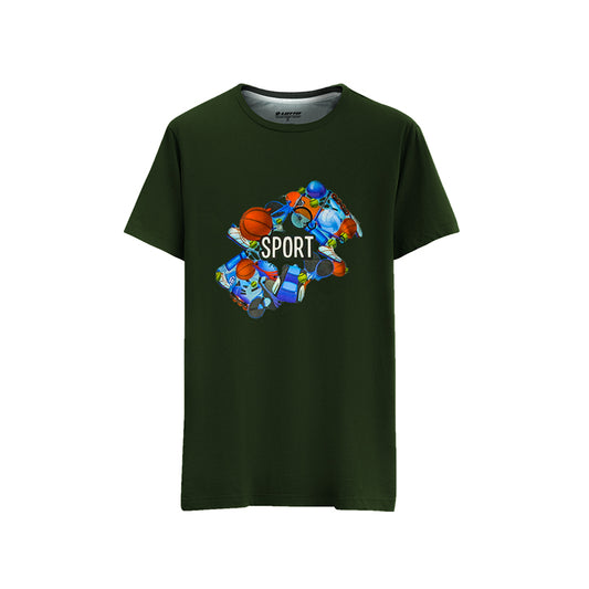 BLACK T-SHIRT FOR JUNIOR 4AV0N19