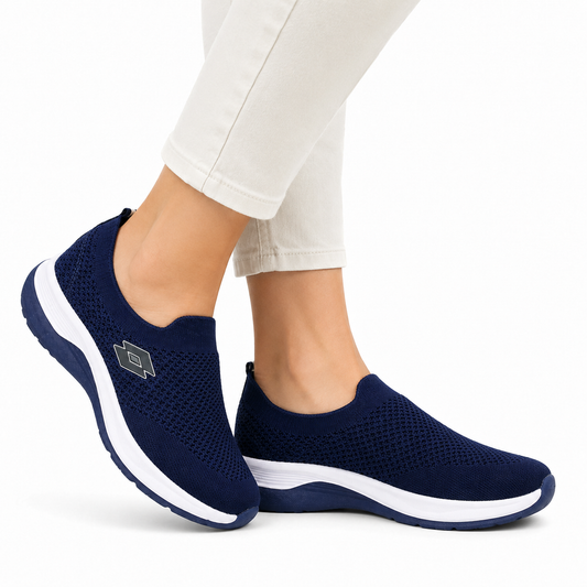NAVY BLUE WALKING SHOE FOR WOMEN 5010909