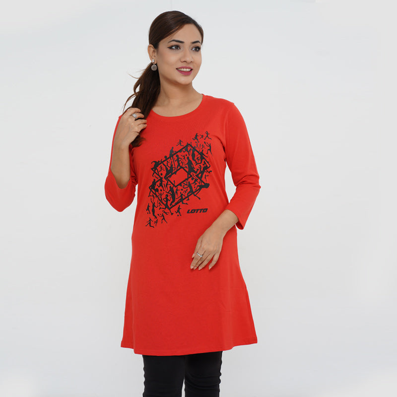 LOTTO RED TOPS FOR WOMEN 5AE0503