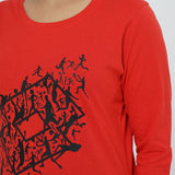 LOTTO RED TOPS FOR WOMEN 5AE0503