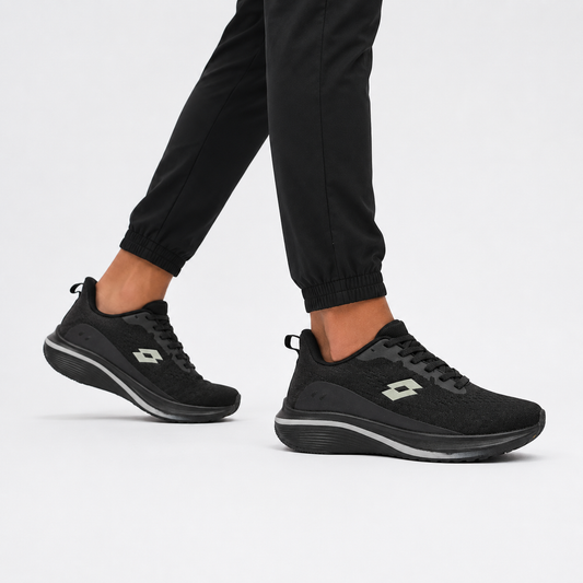 BLACK SPORTS RUNNING SHOE FOR MEN 8010602