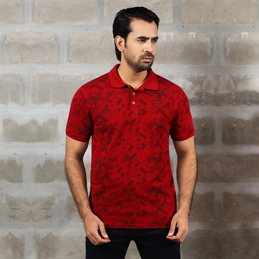 RED POLO SHIRTS LEISURE FOR MEN 8BM0I26