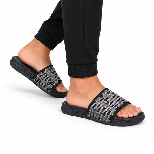BLACK SPORT SLIDE FOR MEN 8720601