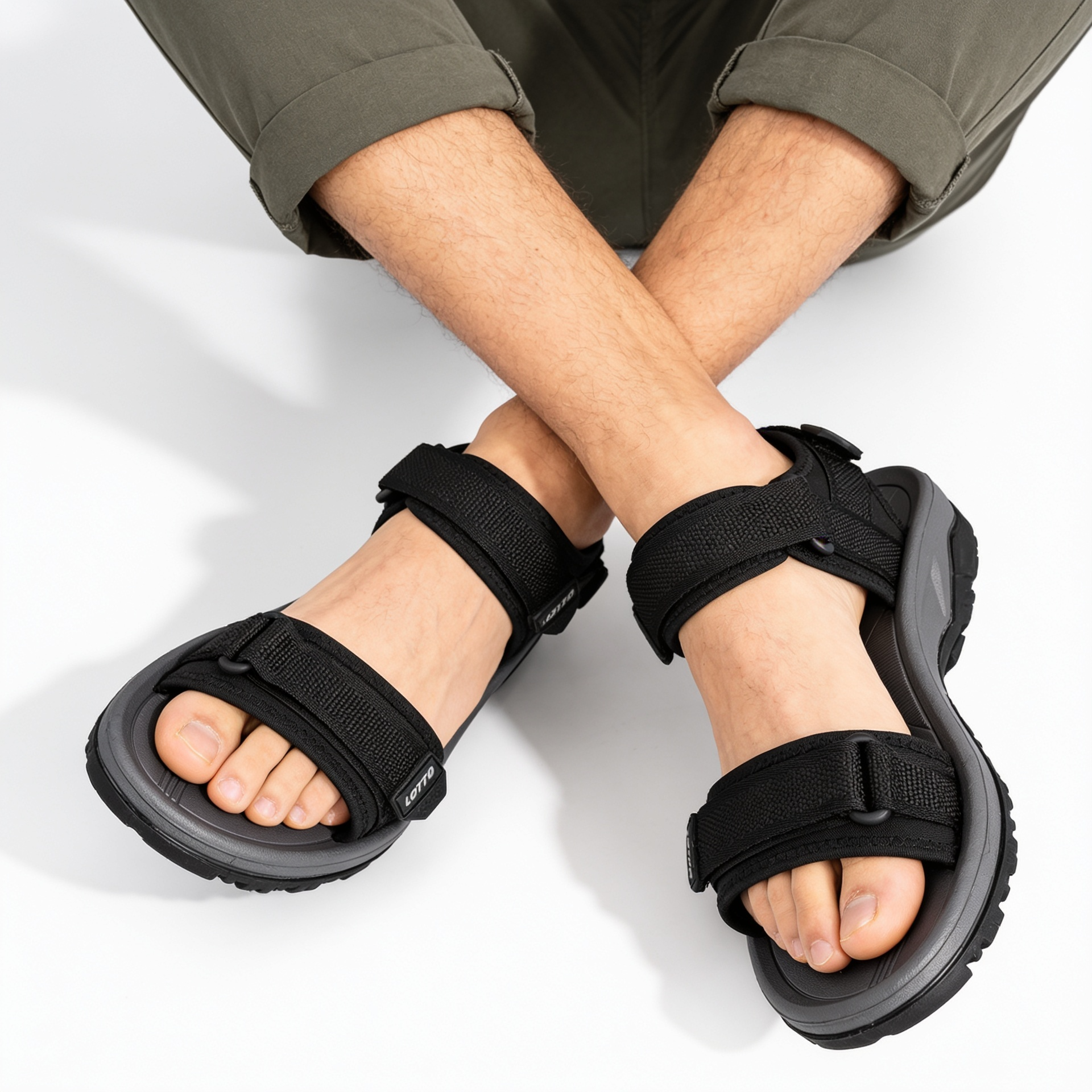 BLACK SPORT SANDAL FOR MEN 8960611