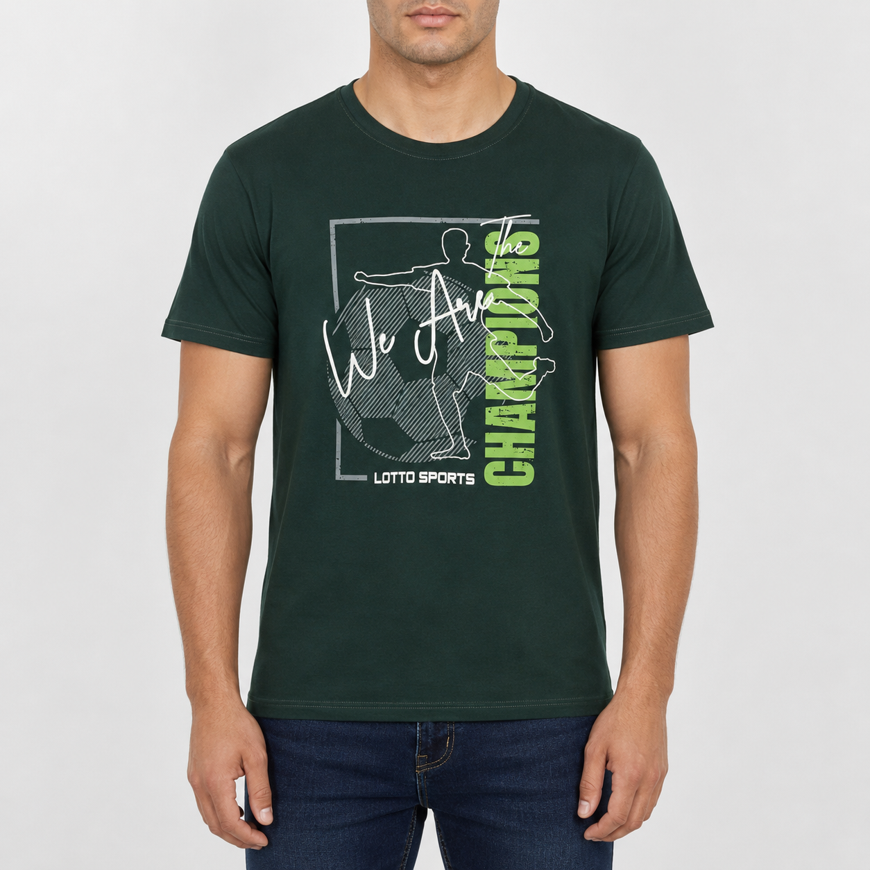 GREEN T-SHIRTS SPORTS FOR MEN 8AE0721