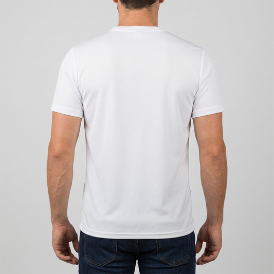 WHITE T-SHIRTS SPORTS FOR MEN 8AV0121