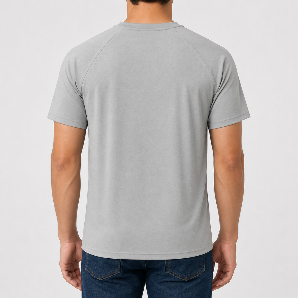 GREY T-SHIRTS SPORTS FOR MEN 8AV0222