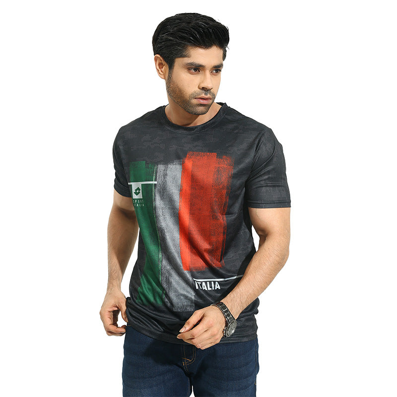 BLACK T-SHIRTS SPORTS FOR MEN 8AV0619