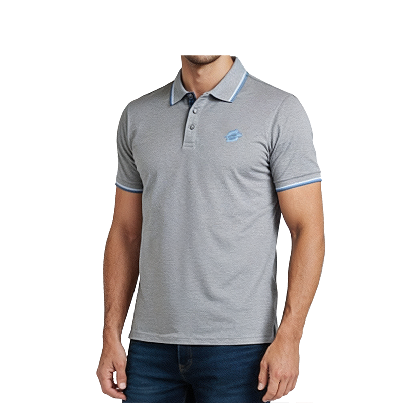 GREY POLO SHIRTS LEISURE FOR MEN 8BM0224