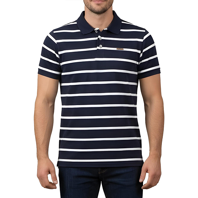 BLUE POLO SHIRTS LEISURE FOR MEN 8BM0R82