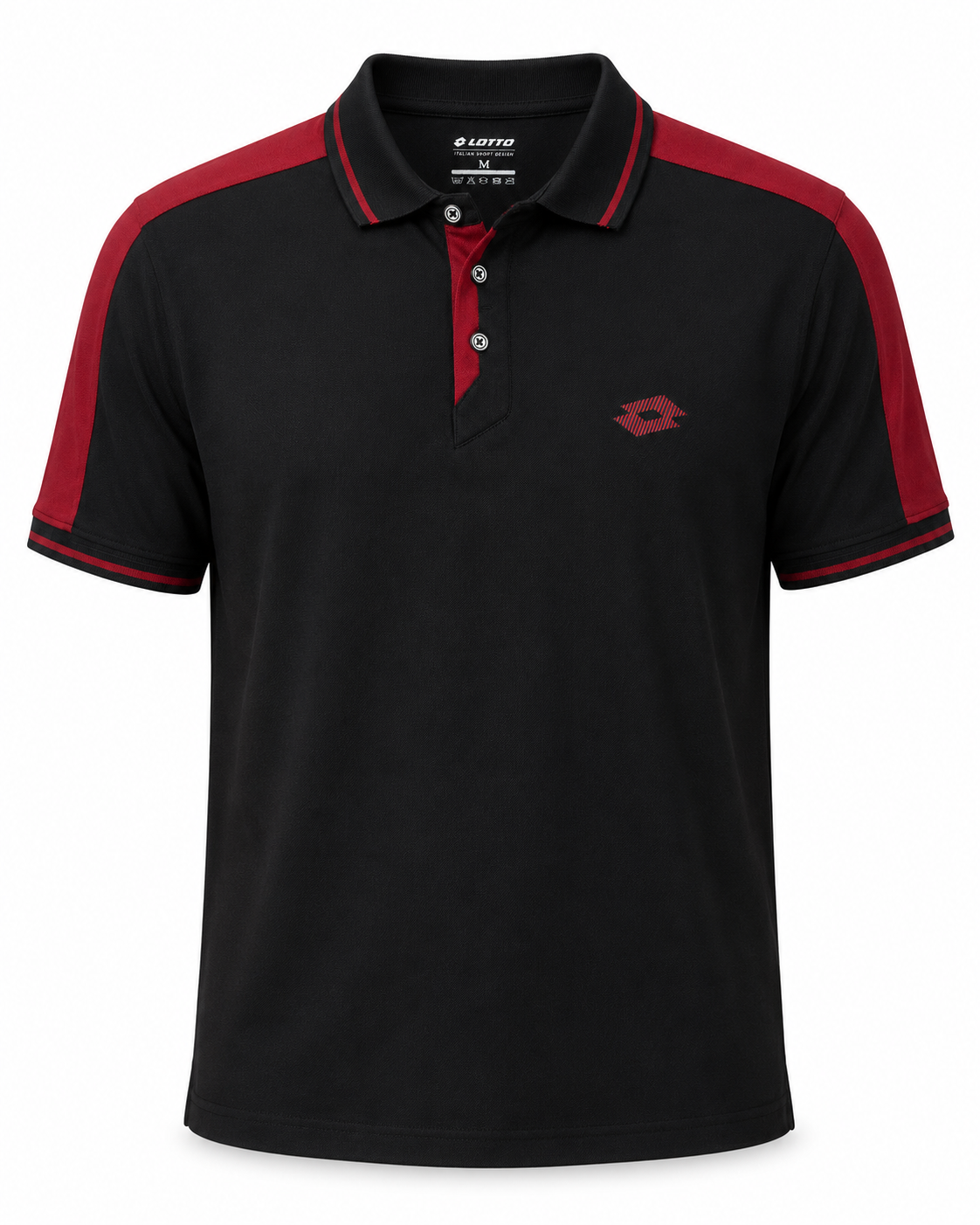 LOTTO BLACK POLO SHIRTS SPORT FOR MEN 8BVI616