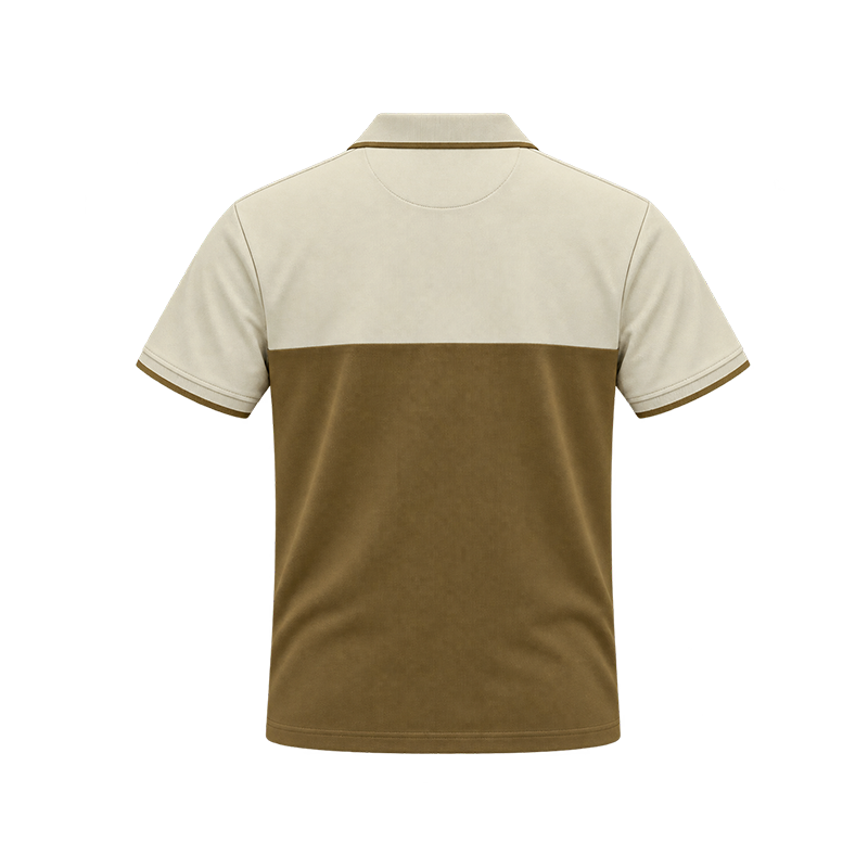 OLIVE POLO SHIRTS LEISURE FOR MEN 8BX0443