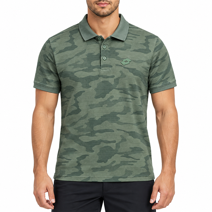 OLIVE POLO SHIRTS SPORT FOR MEN 8BX0744
