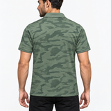 OLIVE POLO SHIRTS SPORT FOR MEN 8BX0744