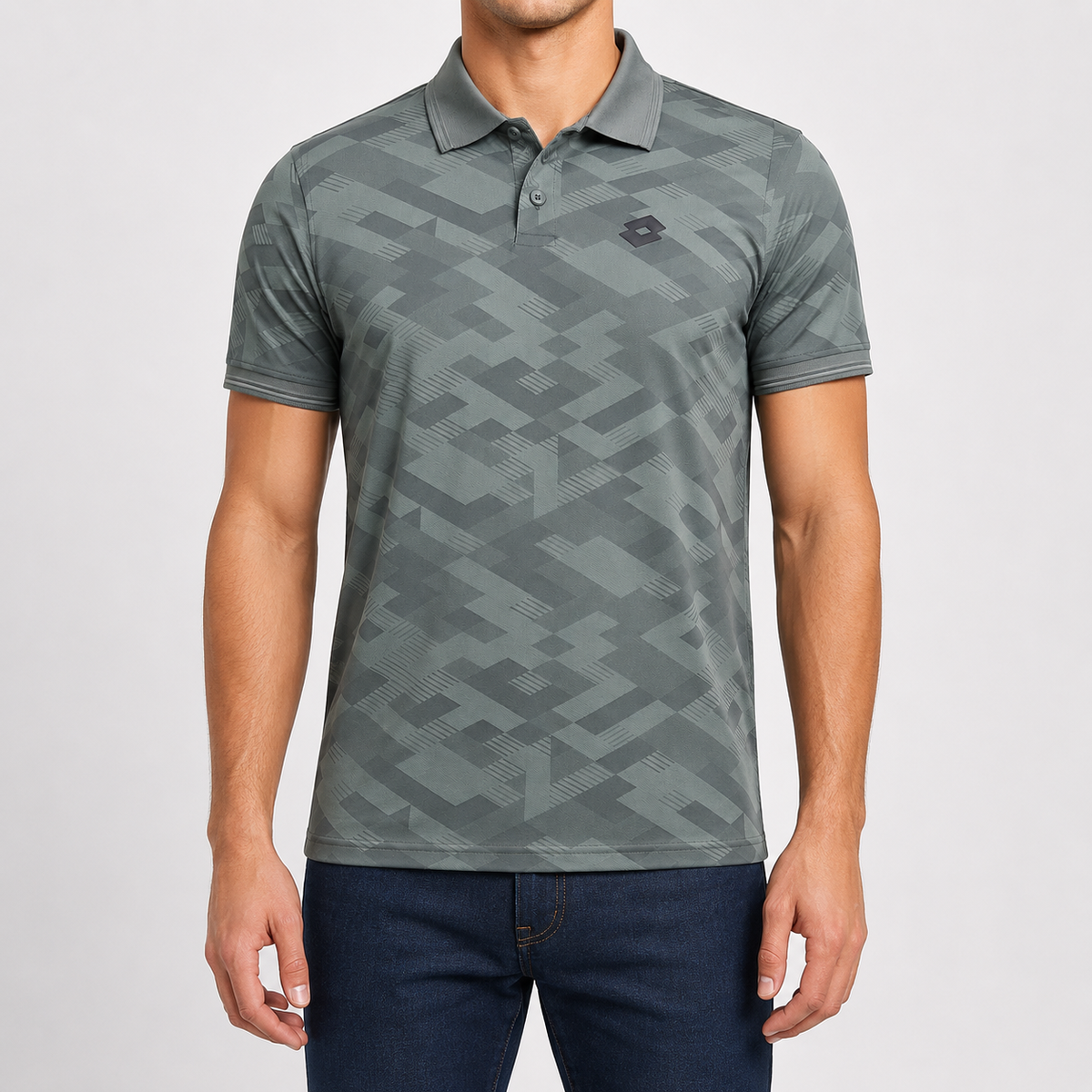 OLIVE POLO SHIRTS SPORTS  FOR MEN 8BX0C42