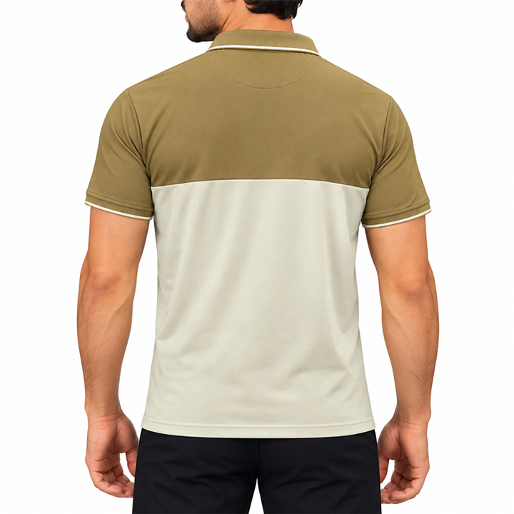 BEIGE POLO SHIRTS SPORT FOR MEN 8BX0G43