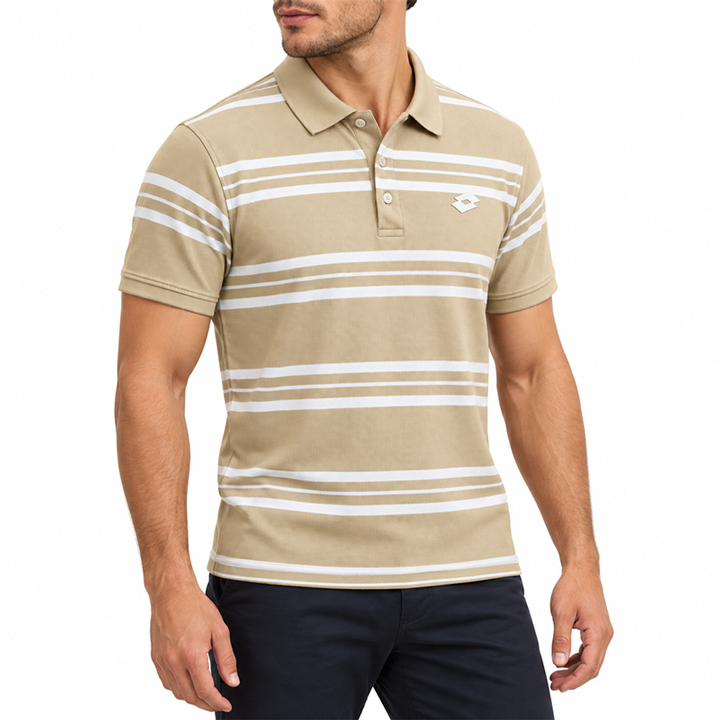 BEIGE POLO SHIRTS LEISURE FOR MEN 8BX0G45
