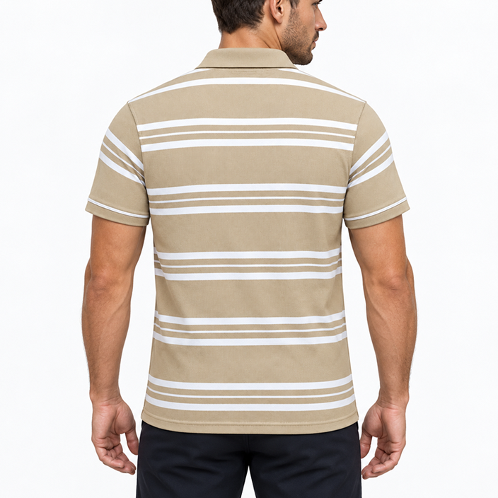 BEIGE POLO SHIRTS LEISURE FOR MEN 8BX0G45