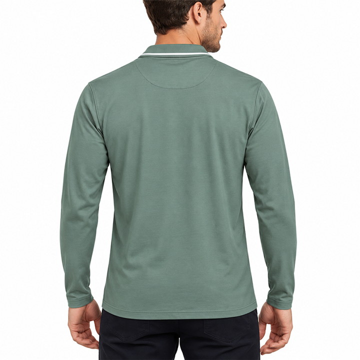 OLIVE POLO SHIRTS SPORTS  FOR MEN 8BX0P27