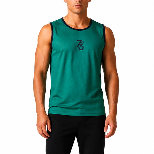 GREEN TANK TOPS FOR MEN 8HV0705