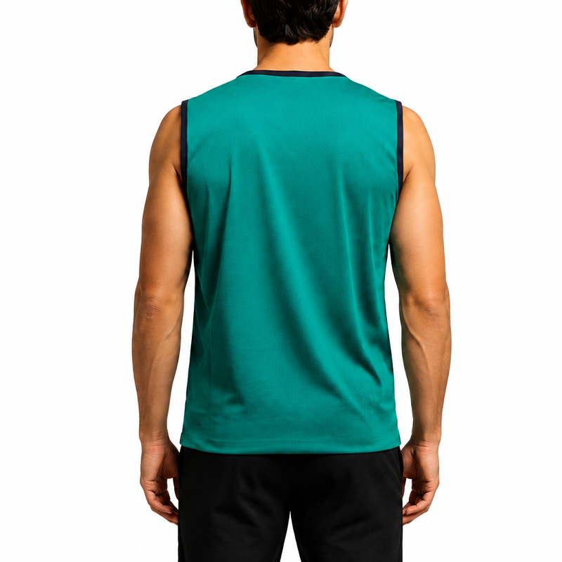 GREEN TANK TOPS FOR MEN 8HV0705