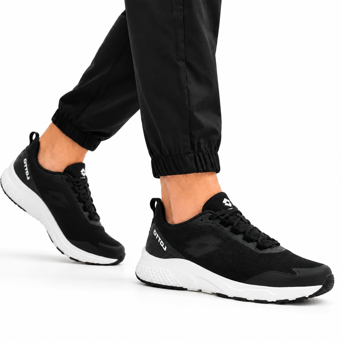BLACK SPORTS RUNNING SHOE FOR MEN 8021621