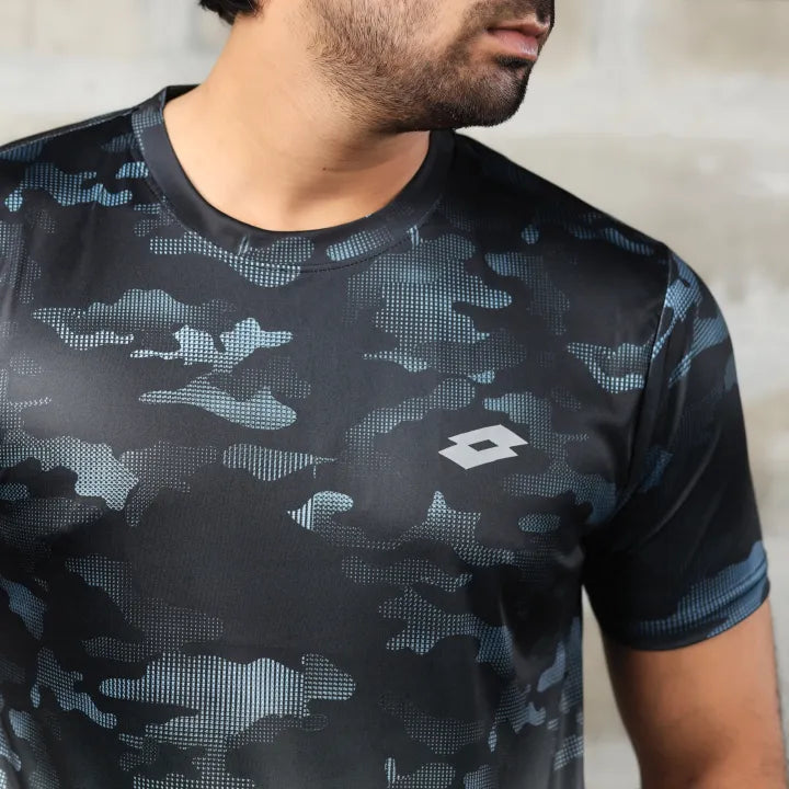 BLACK T-SHIRTS SPORTS FOR MEN 8AVC619